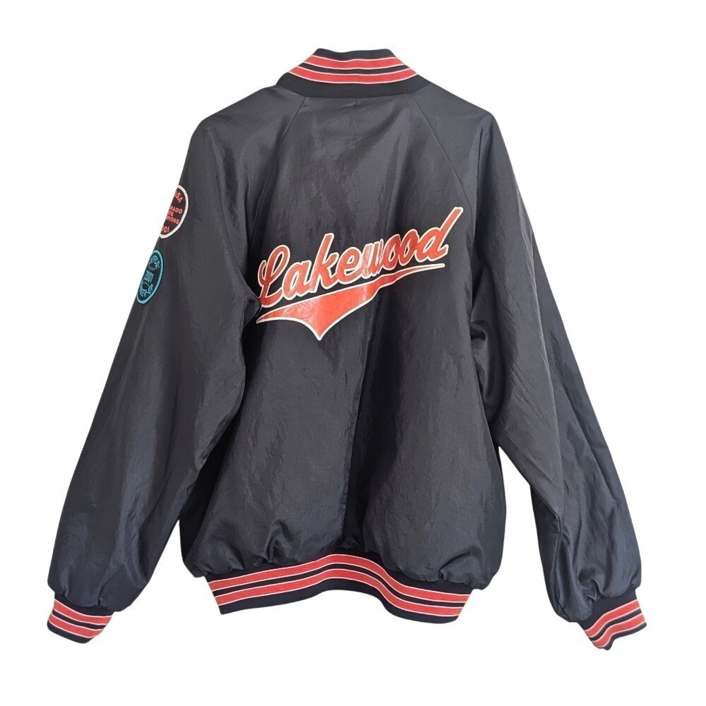 Harwell Sports Vintage 80s Sporty Patchwork Colorado Varsity Nylon Bomber Jacket
